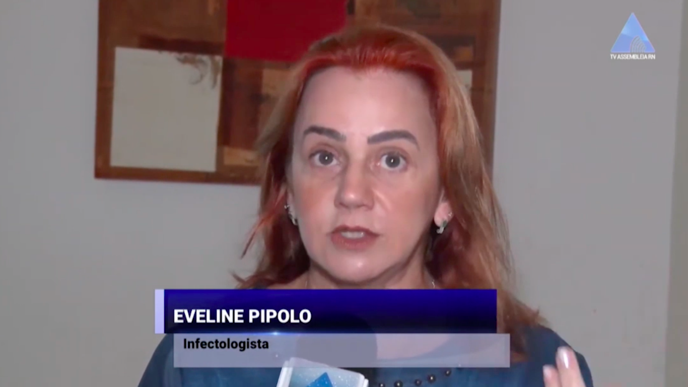 Entrevista da Dra. Eveline Pipolo Milan para a TV ASSEMBLÉIA RN sobre os testes da vacina da dengue